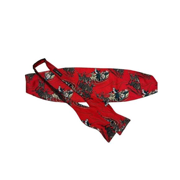 Ferrell Reed Christmas Santa Cummerbund With Matching Bowtie Adjustable Vintage - Picture 1 of 10